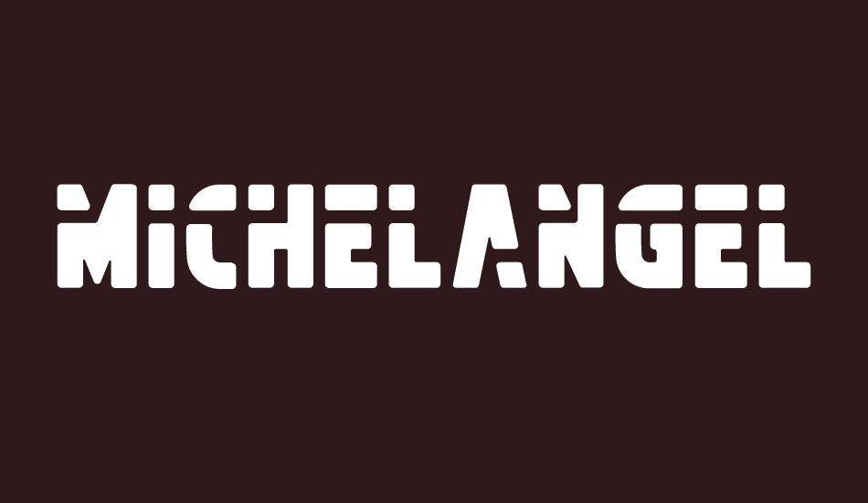 Michelangelo FREE font big