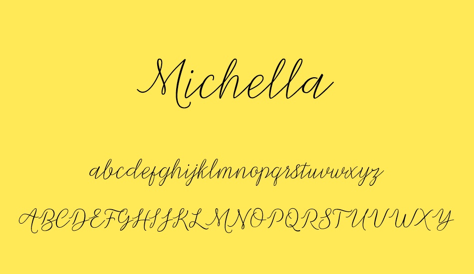 Michella font