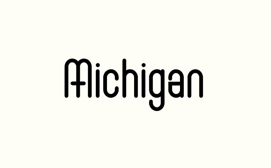 Michigan font big