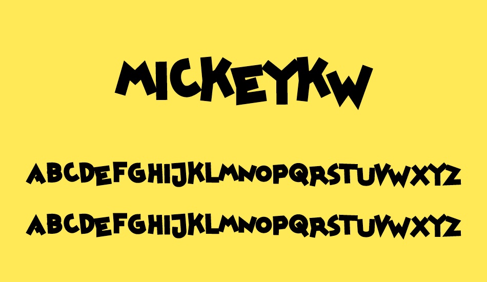 mickeykw font