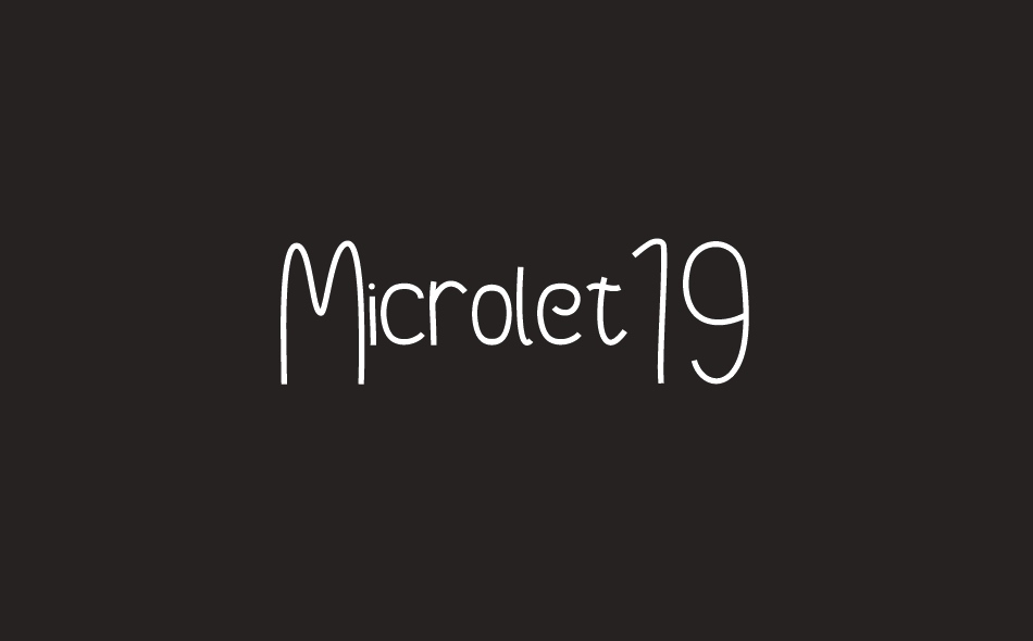 Microlet19 font big