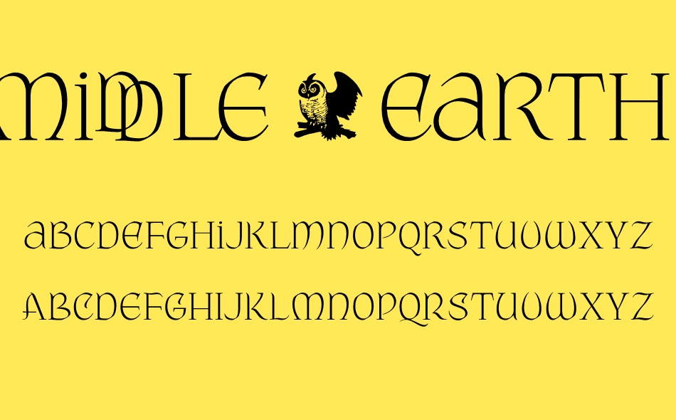 Middle Earth font