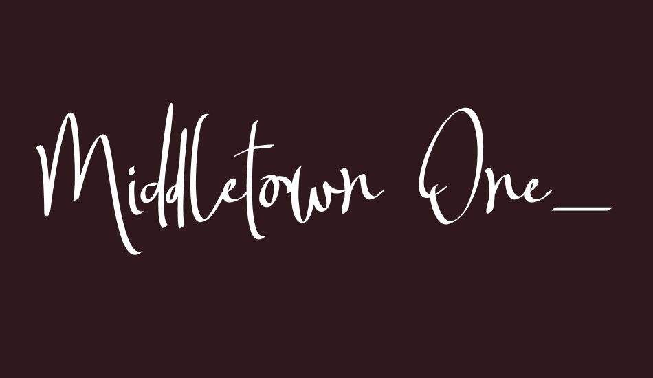Middletown One_Regular font big