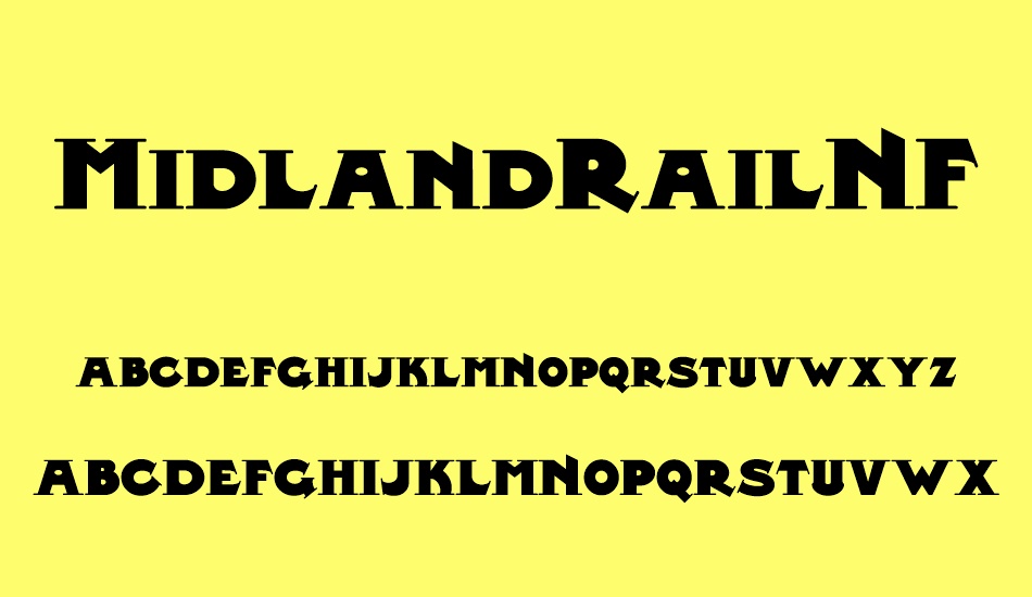 MidlandRailNF font