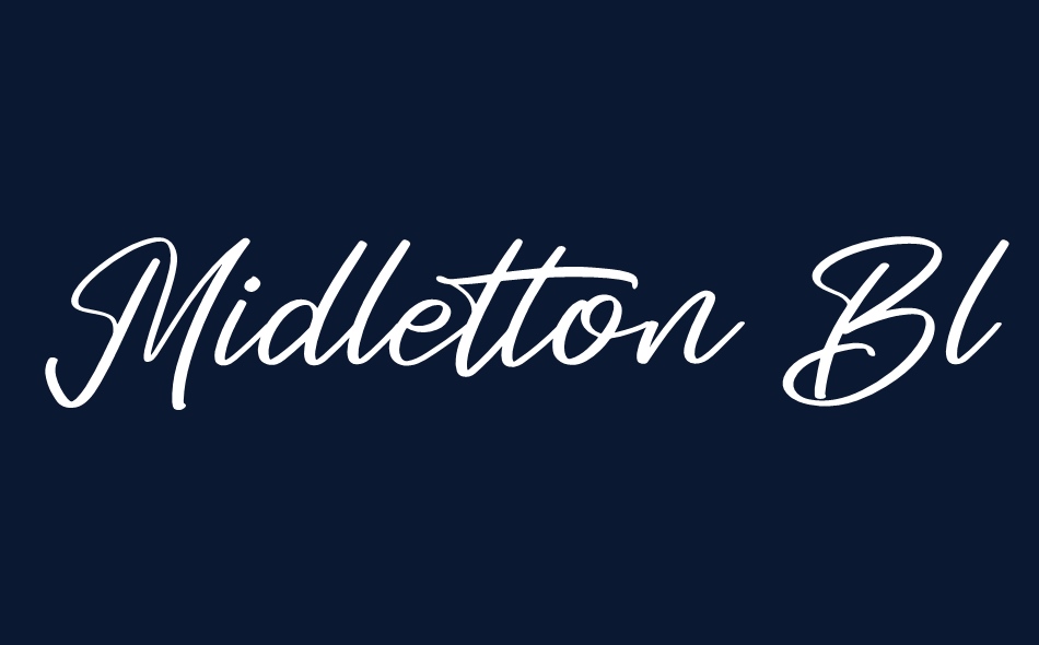 Midletton Blenda font big