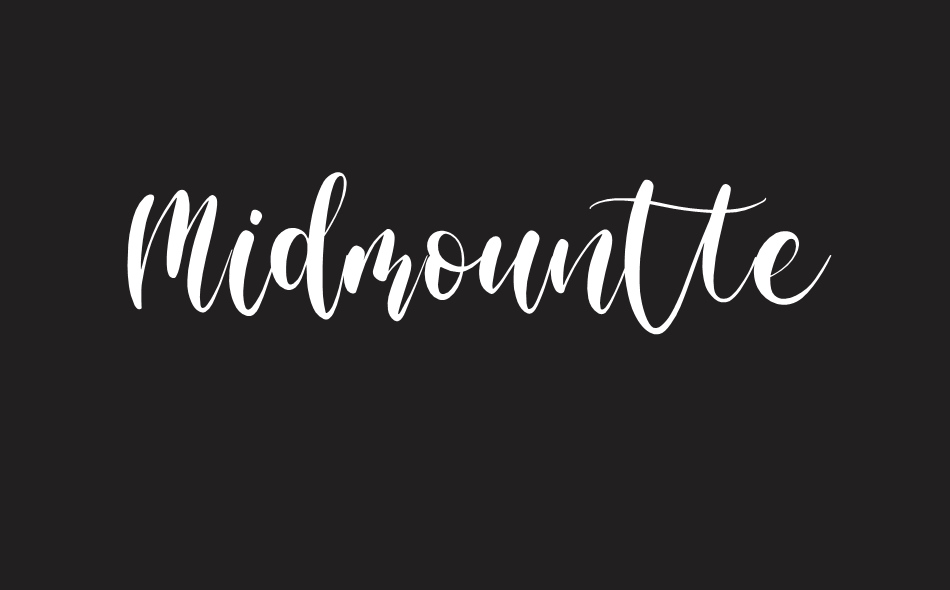 Midmountte font big