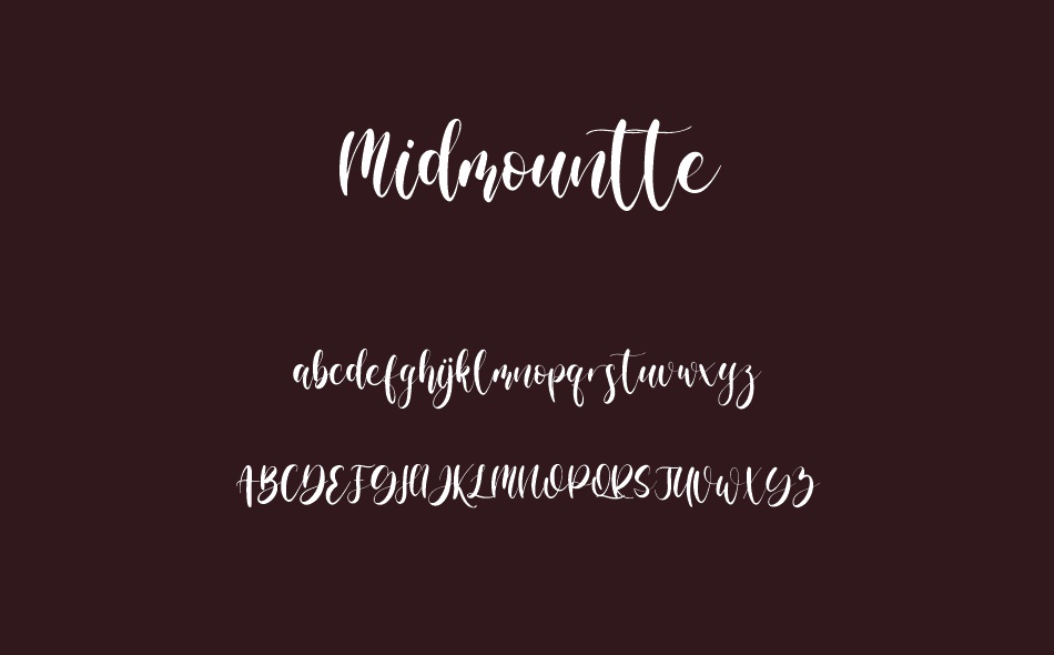 Midmountte font