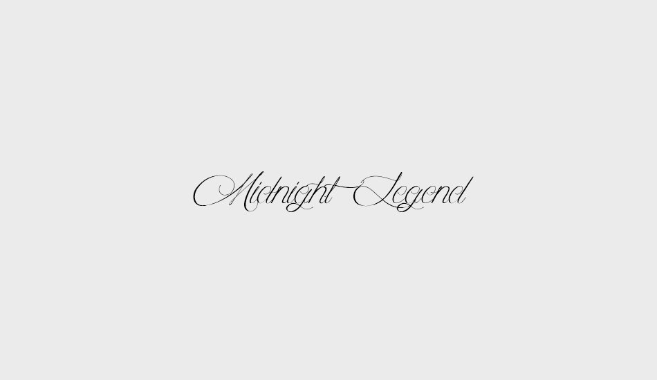 Midnight Legend font big