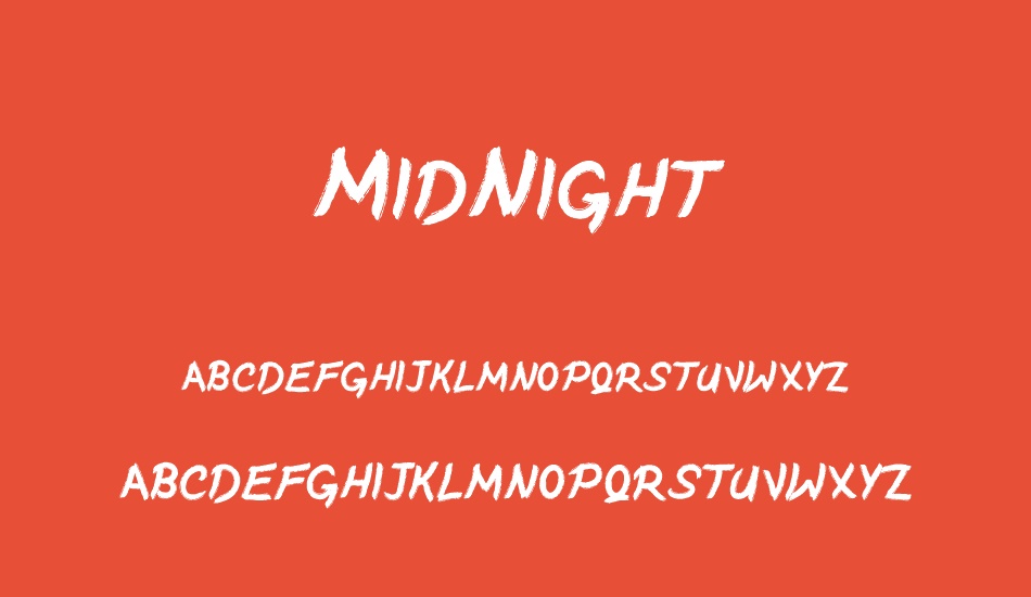Midnight font