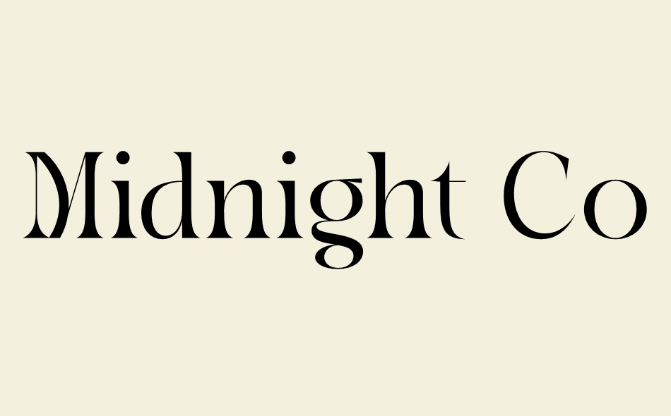 Midnight Company font big