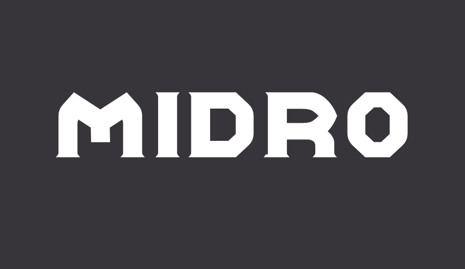 Midroba font big