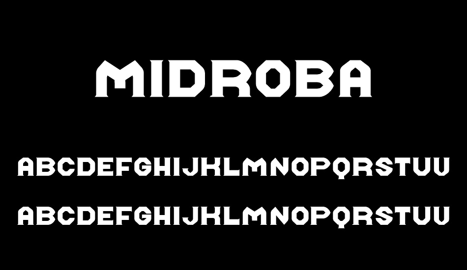 Midroba font