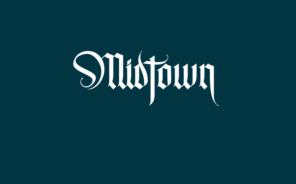 Midtown font big