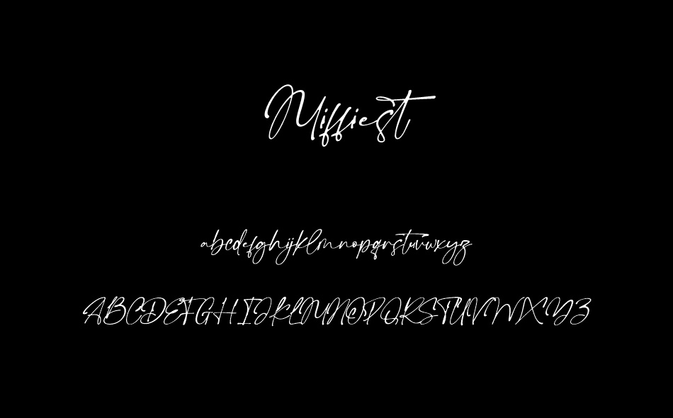 Miffiest font