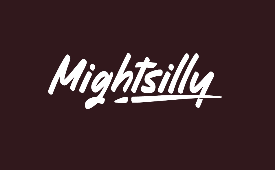 Mightsilly font big