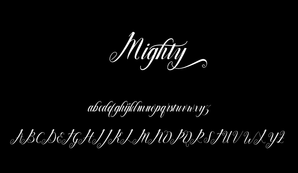 Mighty Free font