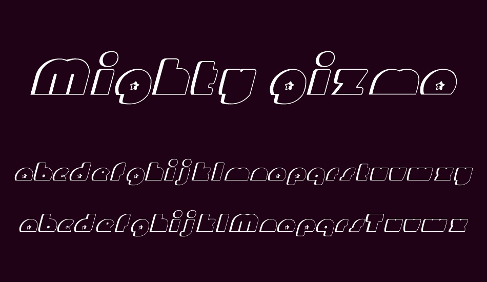 Mighty Gizmo font