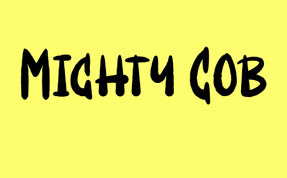 Mighty Goblin font big