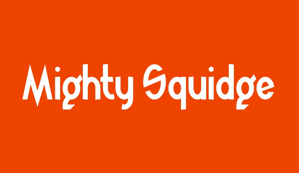 Mighty Squidge font big