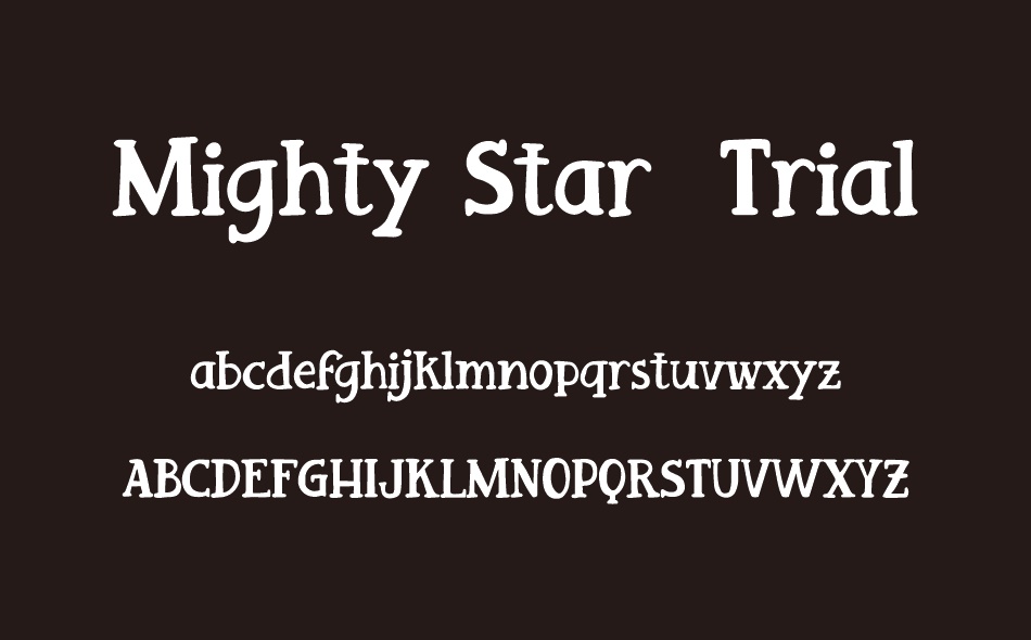 Mighty Star font