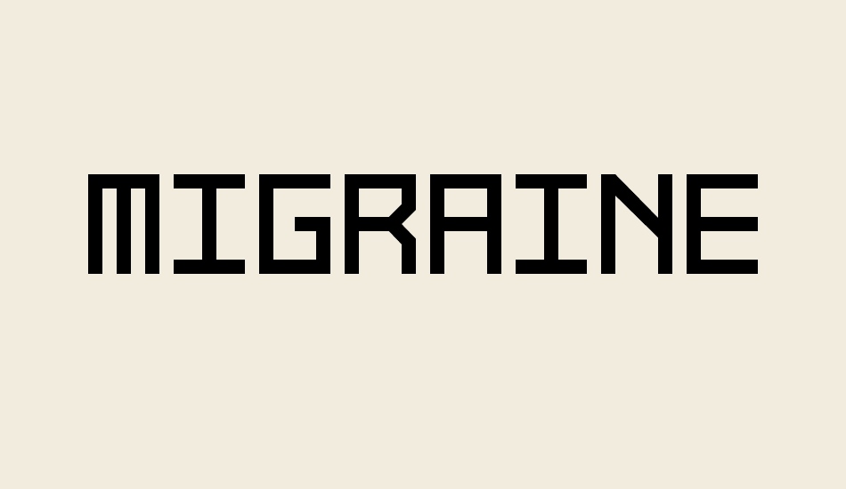 migraine-machine font big