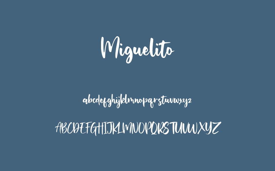 Miguelito font