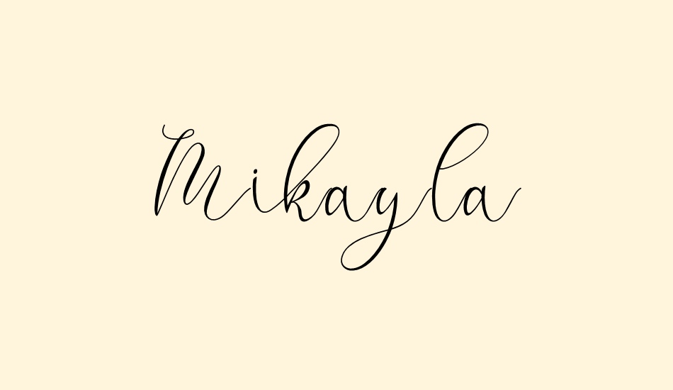 Mikayla font big