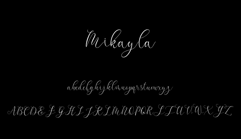 Mikayla font