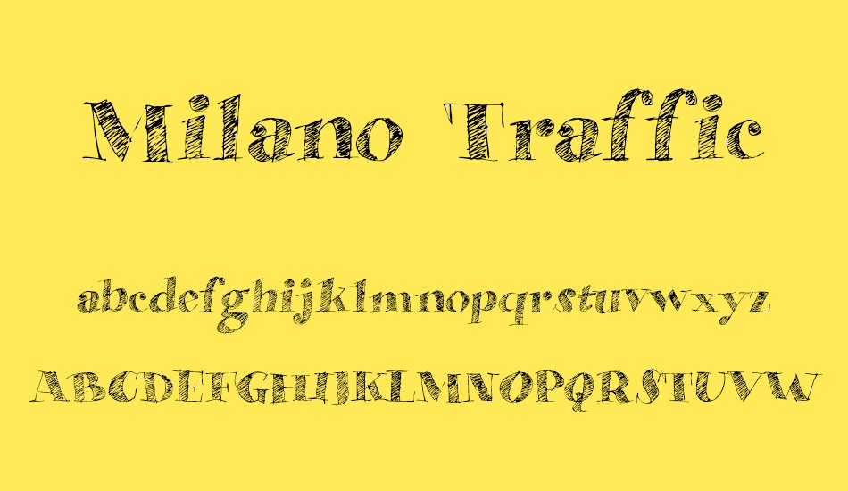 Milano Traffic Demo font