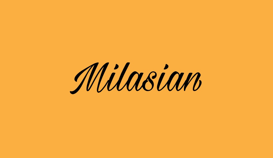 milasian-personal font big