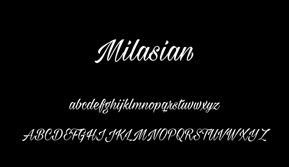milasian-personal font