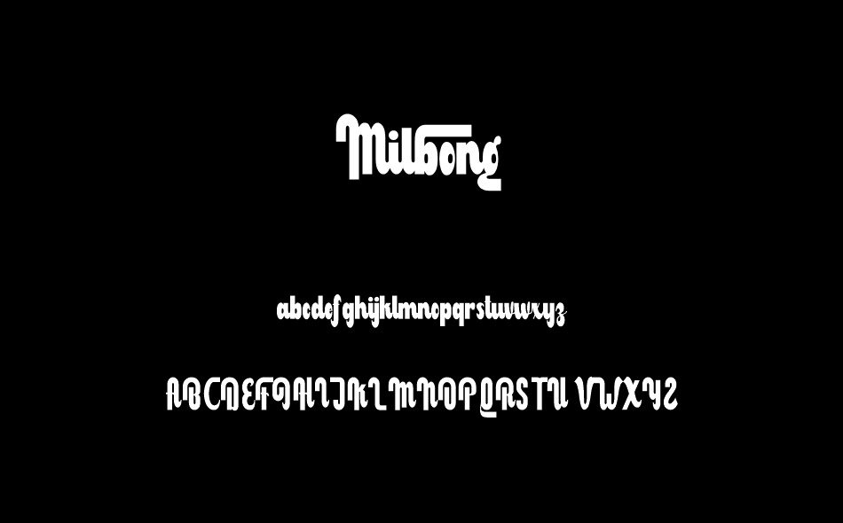 Milbong font