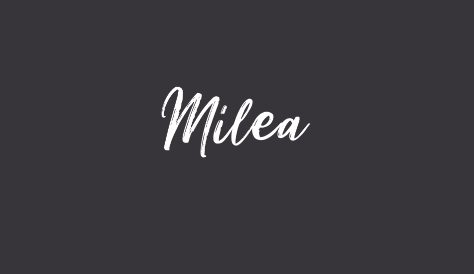 Milea Demo font big