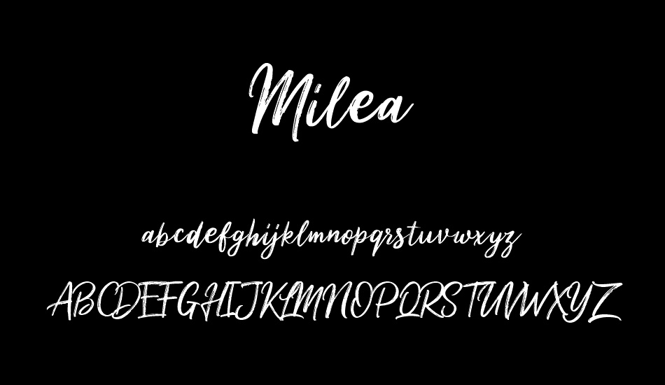 Milea Demo font