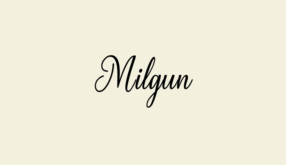 milgun font big