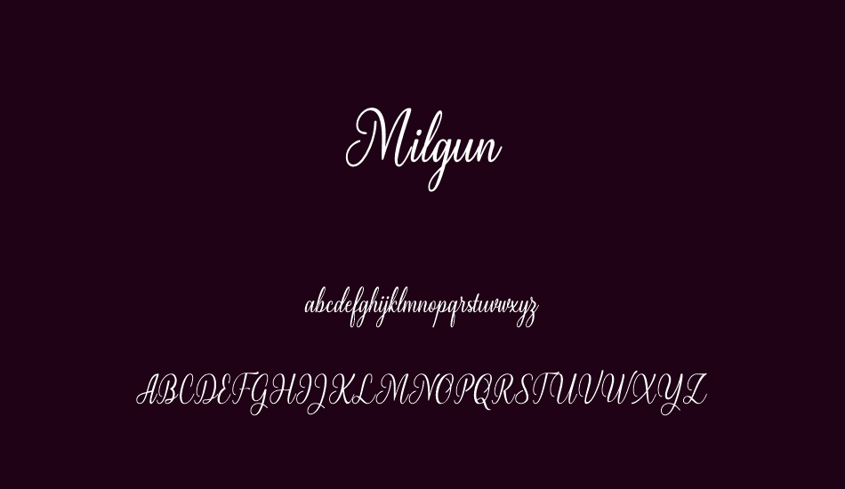 milgun font