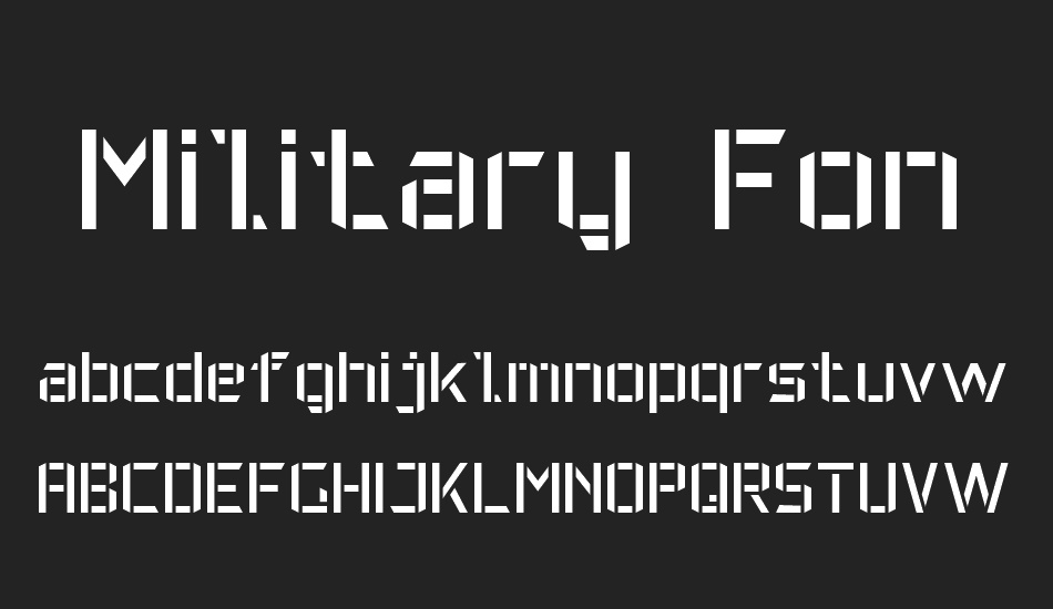 Military Font 7 font