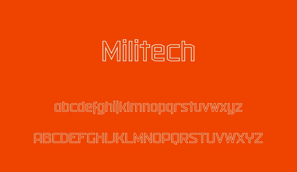 Militech font