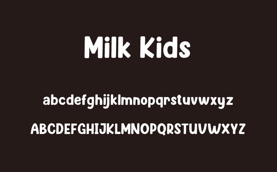 Milk Kids font