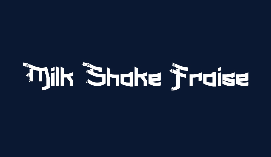 Milk Shake Fraise font big