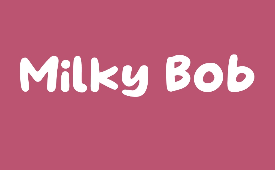 Milky Boba font big