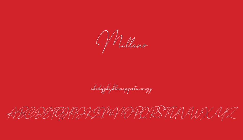 Millano font