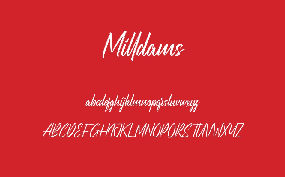 Milldams font