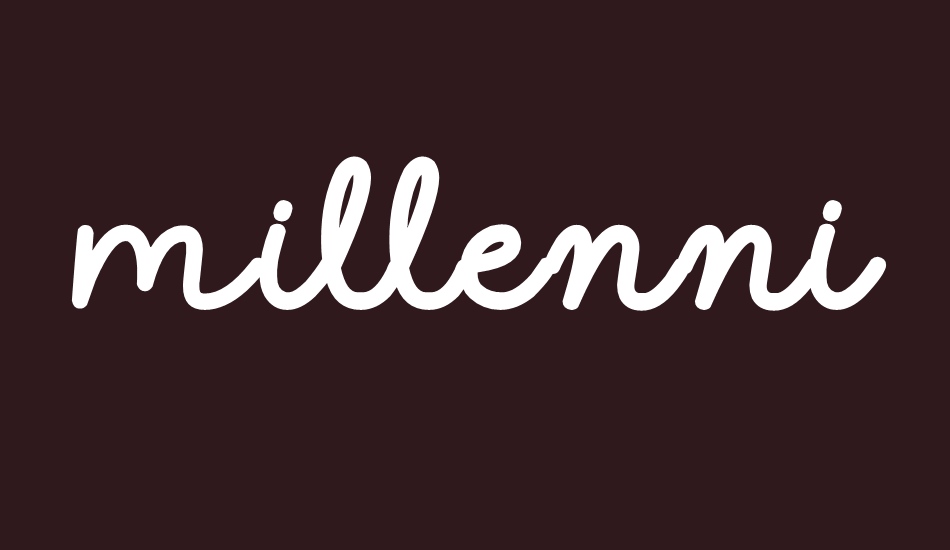 Millennial Solstice font big