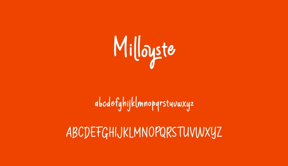 Milloyste font