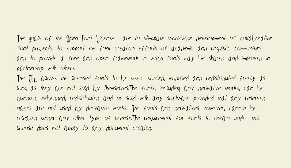 Millweemanuscripting font 1
