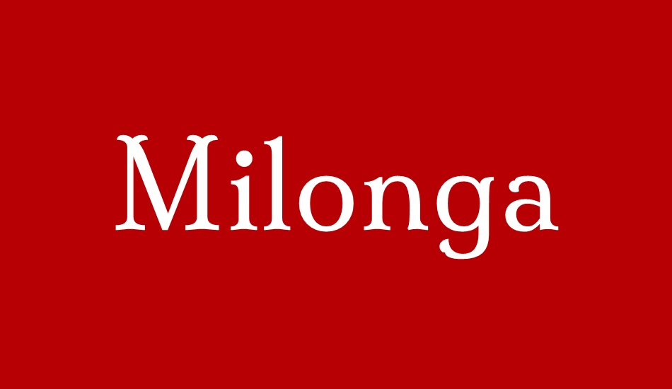 milonga font big