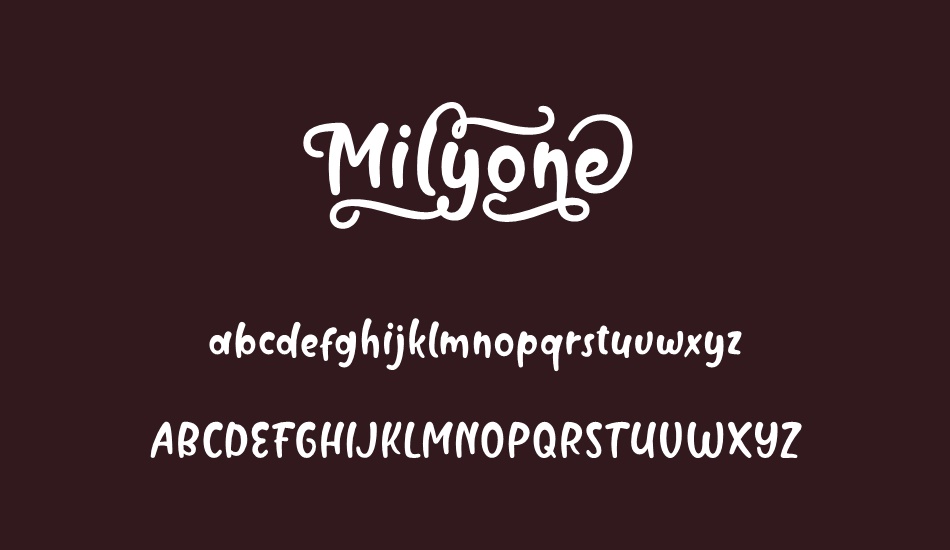 Milyone font