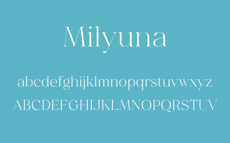 Milyuna font