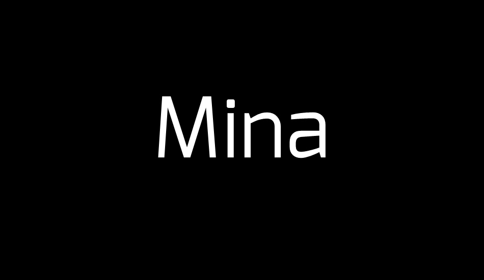 Mina font big